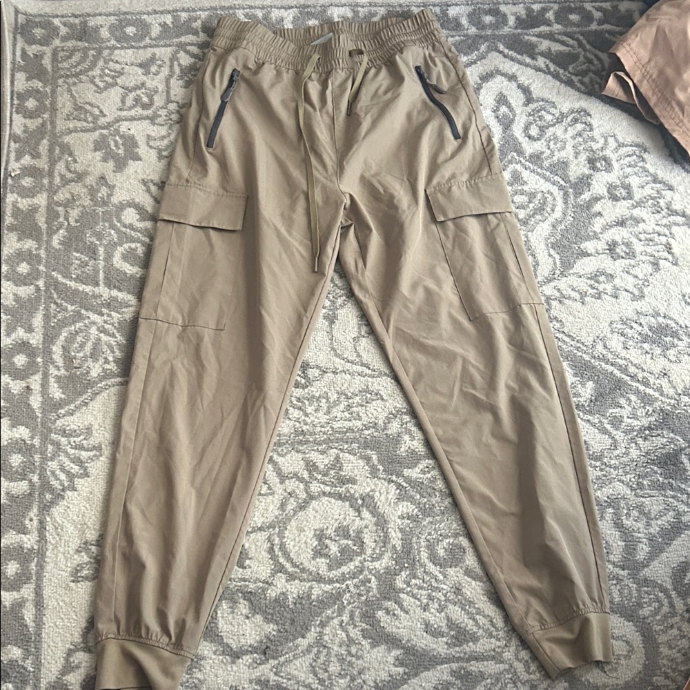 Men's Casual Beige Cargo Pants